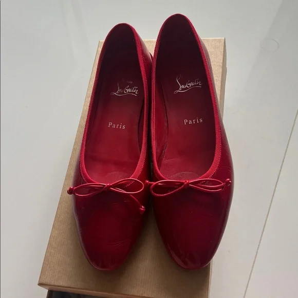 Christian Louboutin - Sweetie Jane Flat - Red - 38.5 - Picture 12 of 12